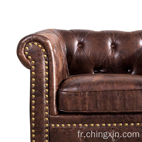 Chaise de bras Chesterfield Tinfted Canapé en gros meubles